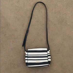 Kate Spade Crossbody - Black and White Striped